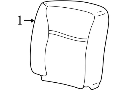 6W1Z5464417CB 2004-2011 Lincoln Towncar Front Right Seat Assembly Leather, Electric, w/o mem 