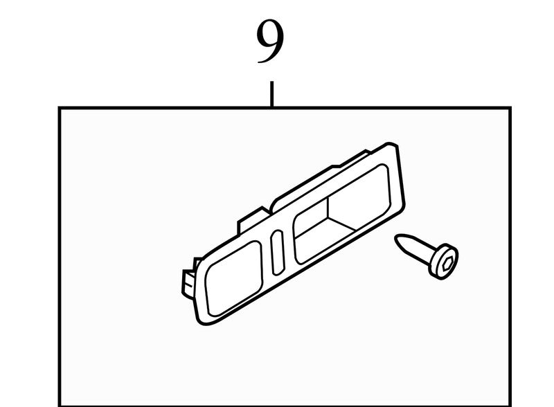 7A137822621 2007-2010 Lincoln MKX Driver FL Interior Door Handle Trim Used 7A1Z7822620AA OEM