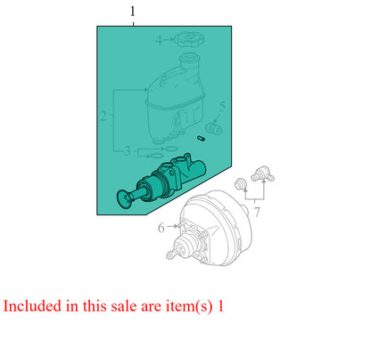 19209272 2005-2010 Pontiac G6 Brake Master Cylinder W/ Reservoir Used OEM 25952633