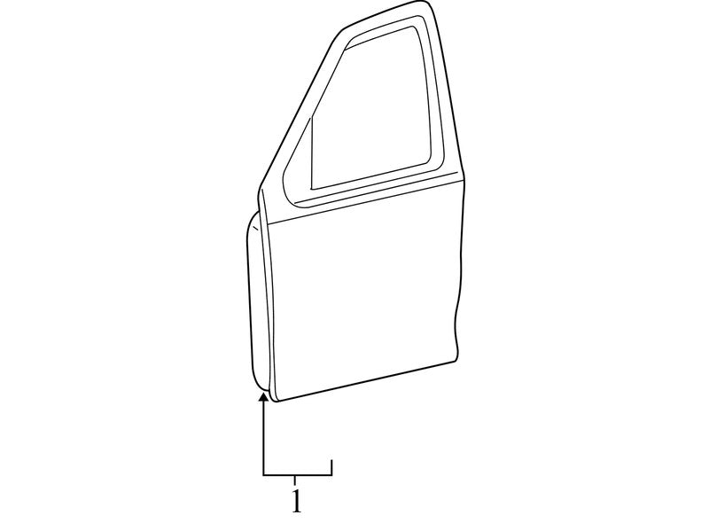 8L8Z7820124C 2008-2012 Ford Escape Driver FL Exterior Door Assembly Used OEM 8L8Z7820124C