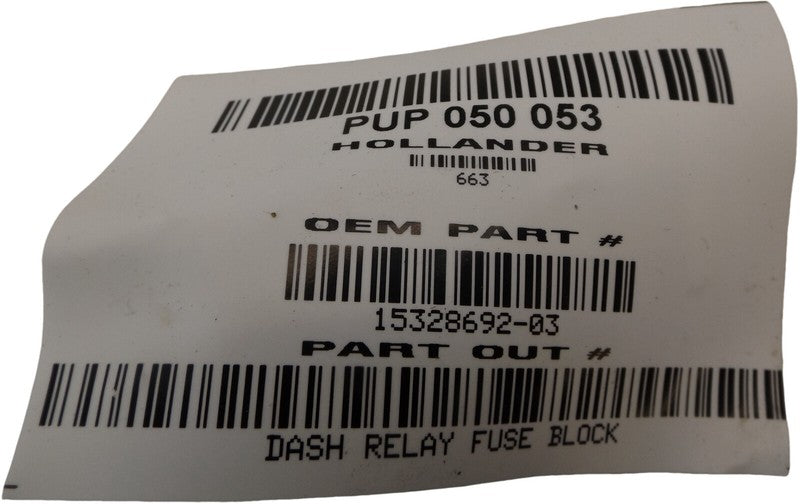 15328692-03 1999-2006 GMC Sierra 1500 Dash Relay Fuse Box Used OEM 15328692-03