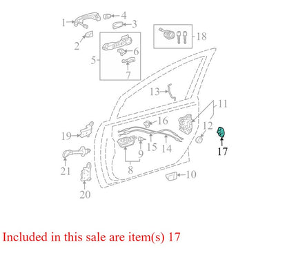 69410AA030 2004-2009 Toyota Prius Door Lock Striker Plate Used OEM 69410AA030