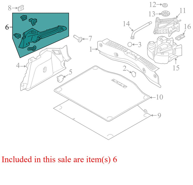 BM51A46809AFW 2012-2014 Ford Focus RL Interior Quarter Panel Trim Panel Used BM5Z5846808AG OEM