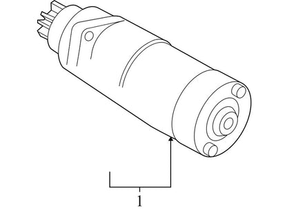 2330MET80BRW 2008-2015 Nissan Rogue 2.5L Starter Motor Used OEM 23300ET80B