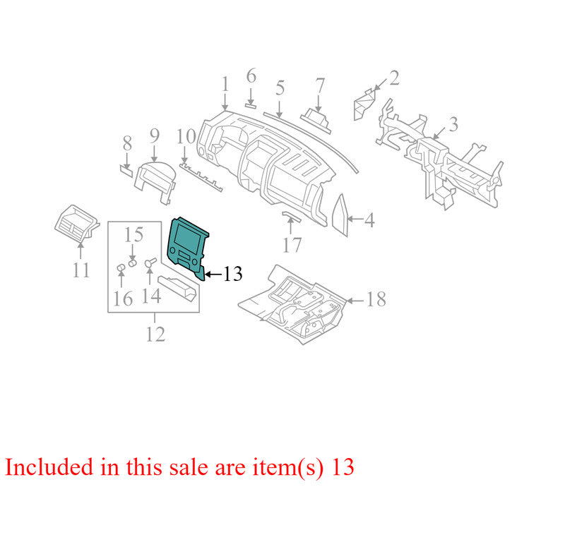 302AF38PA 2008-2012 Mercury Mariner Dashboard Radio Bezel Used 8E6Z7804302AA OEM