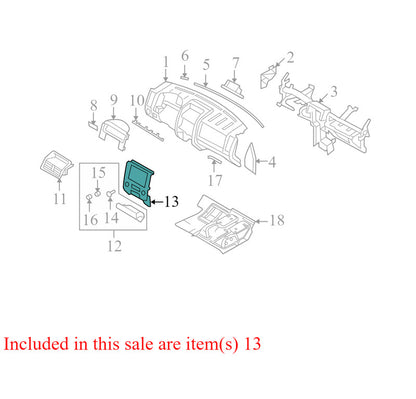 302AF38PA 2008-2012 Mercury Mariner Dashboard Radio Bezel Used 8E6Z7804302AA OEM