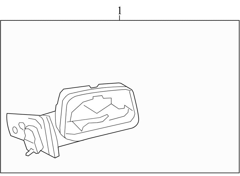 AT4317683BB58VJ 2009-2010 Ford Edge Driver FL Door Mirror Used AT4317683BB58VJ OEM