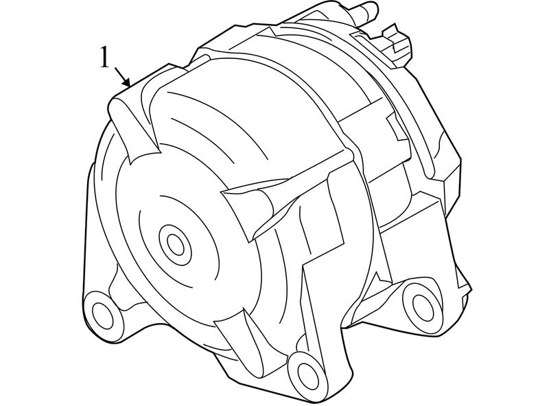4801483AA 2009-2010 Dodge Journey 3.5L Alternator Used OEM 4801483AA 
