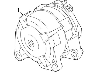 4801483AA 2009-2010 Dodge Journey 3.5L Alternator Used OEM 4801483AA 