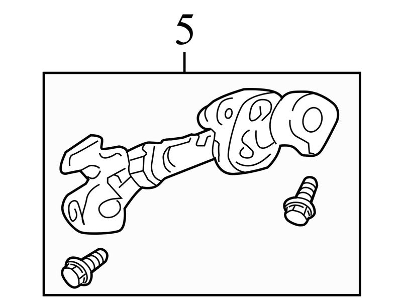55351234AC 2005-2011 Dodge Dakota Lower Steering Shaft Used 55351234AC OEM