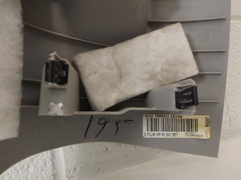 5F937440428 2005-2007 Ford Freestyle Passenger RH Upper B Pillar Trim Used OEM 5F937440428