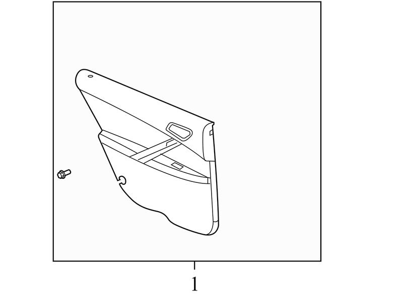 25926298 2005-2010 Pontiac G6 Passenger Rear RR Interior Door Panel Used OEM 25926298 