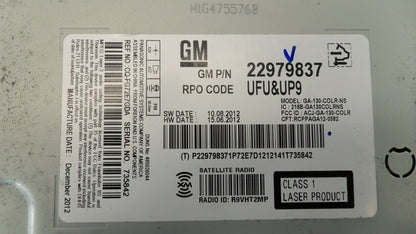 22979837 2013 Buick Verano Radio Control Unit Used 22979837 OEM