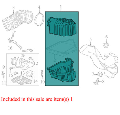 04861729AB 2015-2018 Dodge Grand Caravan Air Filter and Housing Assembly Used 04861729AB 