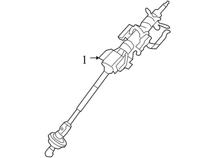 9T4Z3524A 2007-2010 Ford Edge Steering Column Used 9T4Z3524A OEM