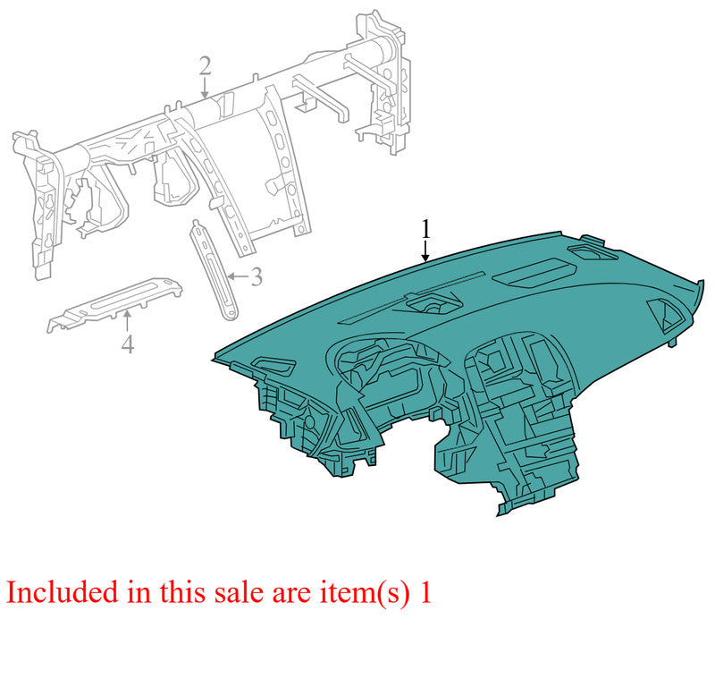 22860987 2012-2013 Buick Verano CX Dashboard Panel Used 23374181 OEM