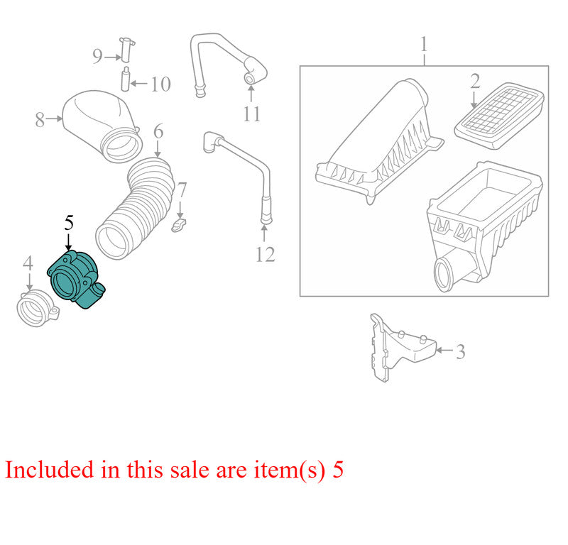 19332971 1998-2005 Chevrolet Blazer 4.3L Mass Air Flow Sensor Used OEM 19332971