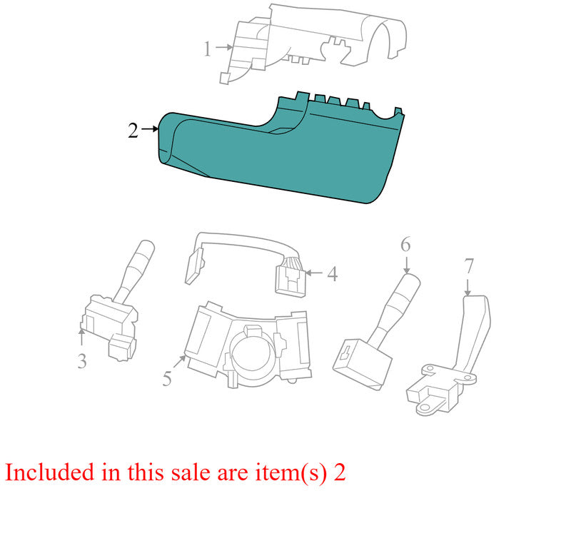 1GA13DK7AC 2009-2010 Dodge Journey Steering Column Shroud Used OEM 1JL08TRMAB
