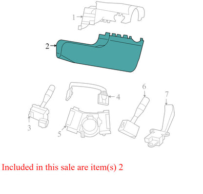 1GA13DK7AC 2009-2010 Dodge Journey Steering Column Shroud Used OEM 1JL08TRMAB