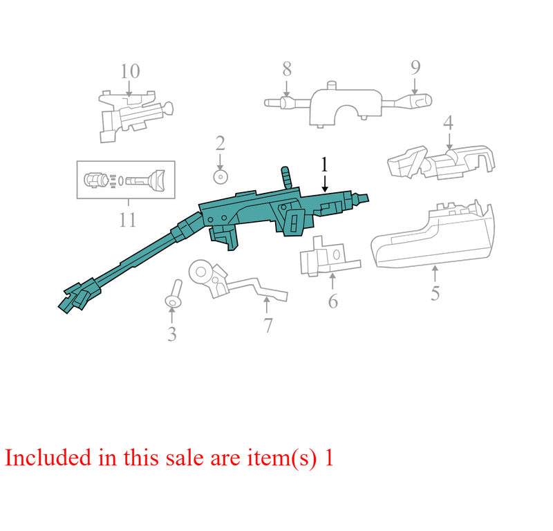 5057241AK 2008-2010 Dodge Avenger Steering Column Used 5057241AK 
