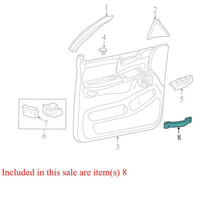 F75Z1522667AAA 19990-2003 Ford F-150 Passenger FR Interior Door Handle Used OEM F75Z1522667AAA