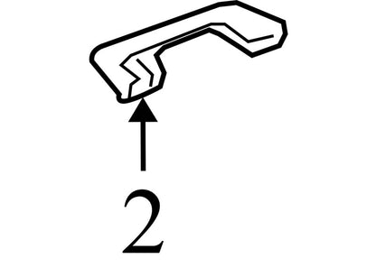 6E5Z5431407AAB 2007-2009 Ford Fusion Passenger FR Interior Grab Bar Used 6E5Z5431407AAB OEM