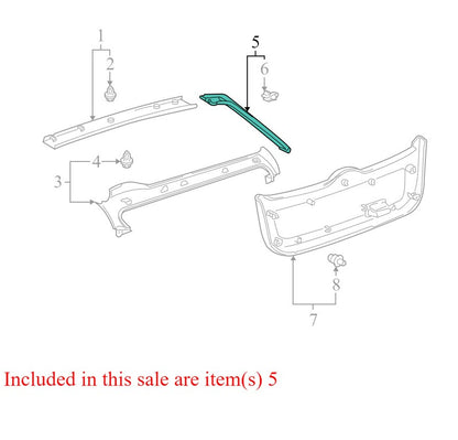 6793747010C0 2004-2009 Toyota Prius Left Liftgate Trim Panel Used OEM 67938-47020