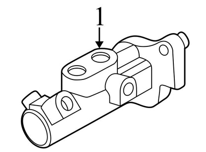 4F9Z2140BA 2005-2007 Ford Freestyle Brake Master Cylinder W/ Reservoir Used OEM 4F9Z2140BA