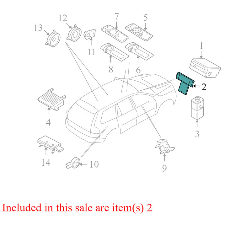 31328828 2010-2016 Volvo XC70 Radio Module Interface Used OEM 1940807
