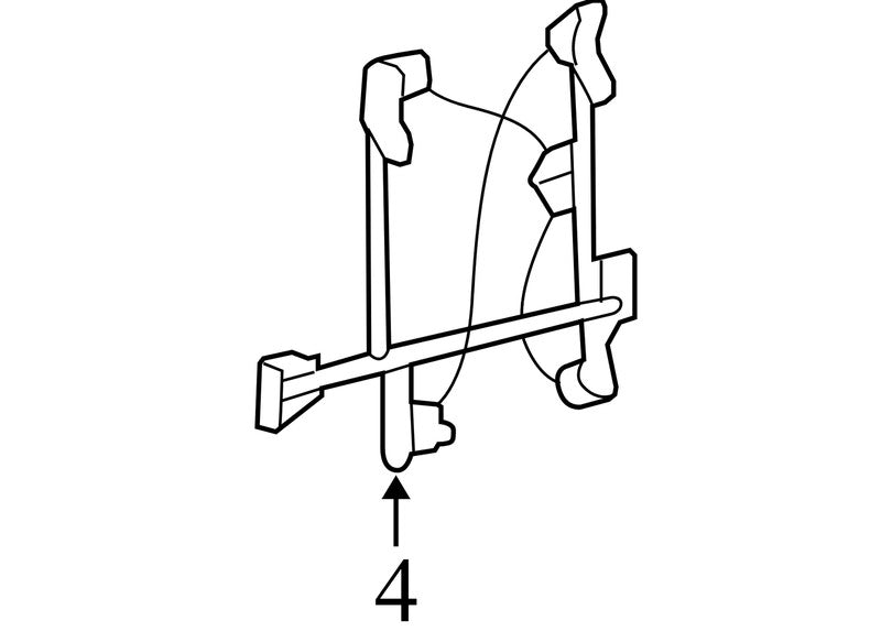 6L3Z1627001AA 2004-2008 F-150 Passenger Rear Right Window Regulator Used OEM 6L3Z1627001AA