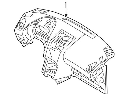 68200JM00A 2008-2015 Nissan Rogue Dashboard Assembly Used OEM 27800JM000