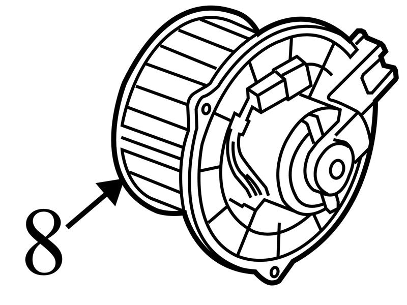 19129868 2004-2009 Cadillac SRX Blower Motor Used OEM AY2727000400