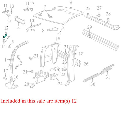 15023778 1995-1999 Chevrolet K1500 Rear Interior Grab Handle Used OEM 15691031