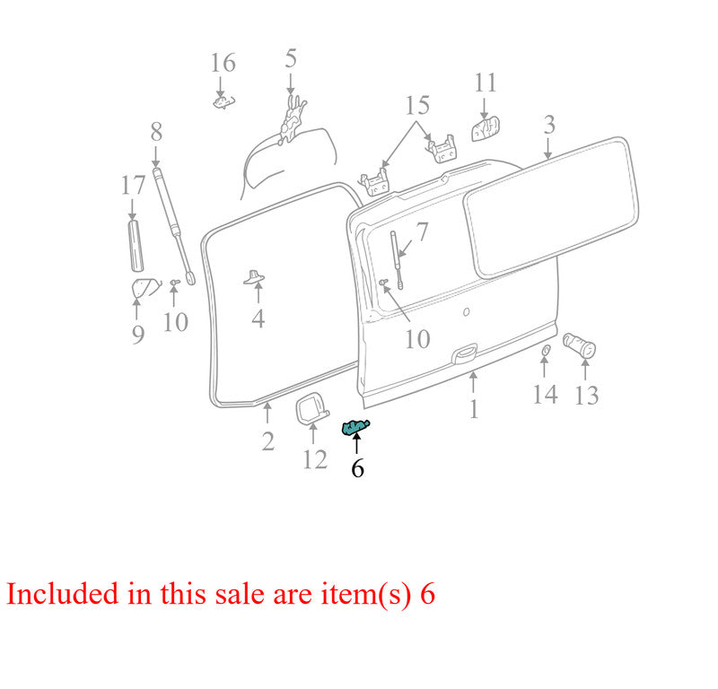 15926026 1999-2006 GMC Yukon Rear Liftgate Latch Used 15926026 OEM