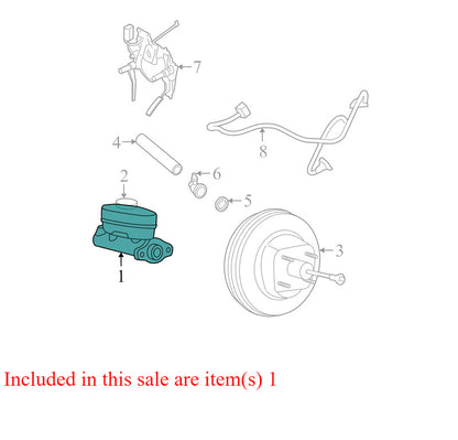 F87Z2004B 2006-2010 Mercury Mountaineer Brake Master Cylinder W/ Reservoir Used OEM F87Z20