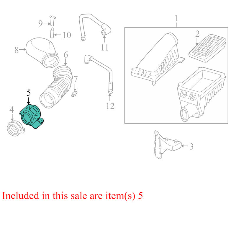 19332971 1998-2005 Chevrolet Blazer Mass Air Flow Sensor Used OEM 19332971