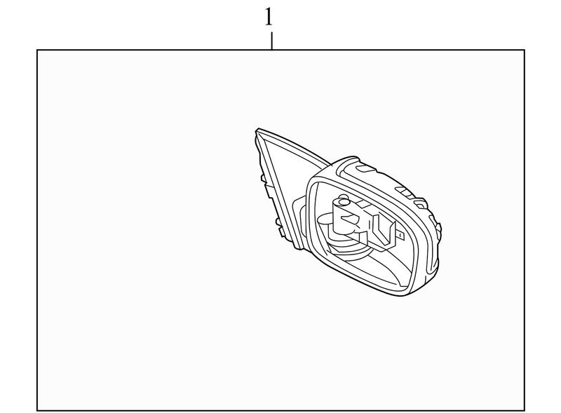 76250SDAA13ZP 2003–2007 Honda Accord Passenger Right Power Heated Door Mirror OEM 76200SDAA13Z
