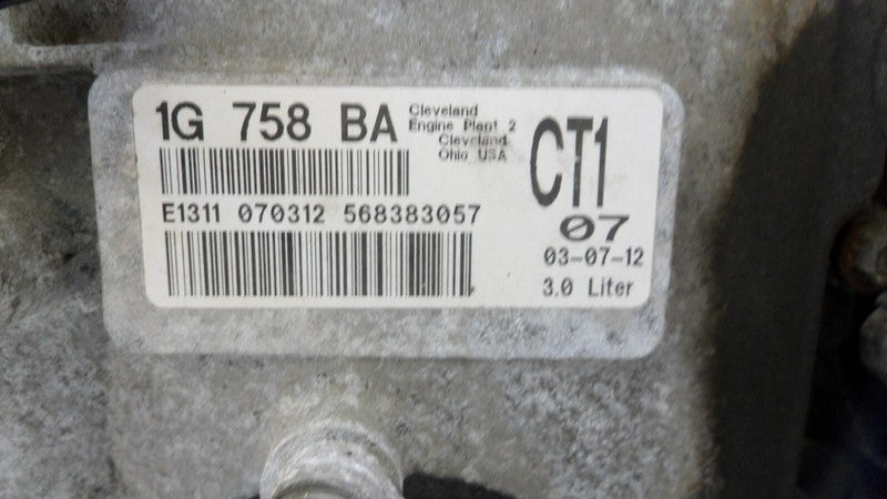 2008-2012 Ford Escape 3.0L VIN 8th Digit G Engine Assembly Used OEM 169k Miles