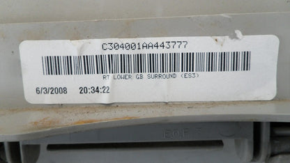 C303001AA447848 2008-2010 Dodge Grand Caravan Lower Glove Box Assembly Used 1JF231KSAA