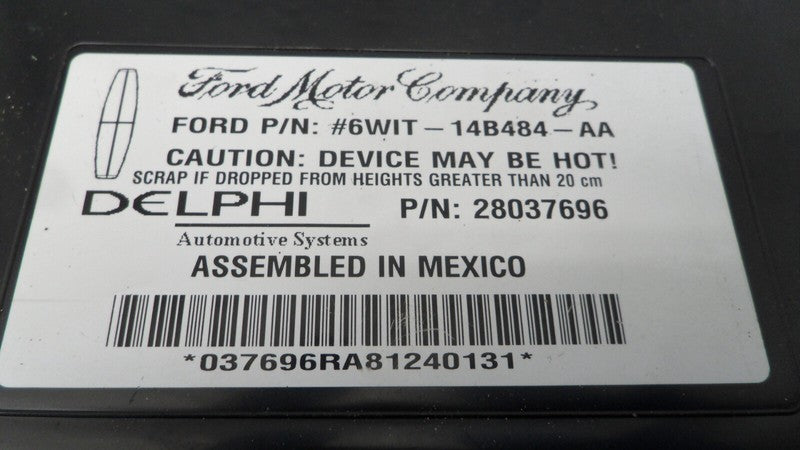 6W1T14B484AA 2003-2011 Lincoln Town Car Radio Amplifier Used 3W1Z18B849AA OEM