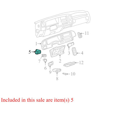 93443101 1995-1999 Chevrolet K1500 Headlight Switch Used OEM 15687019
