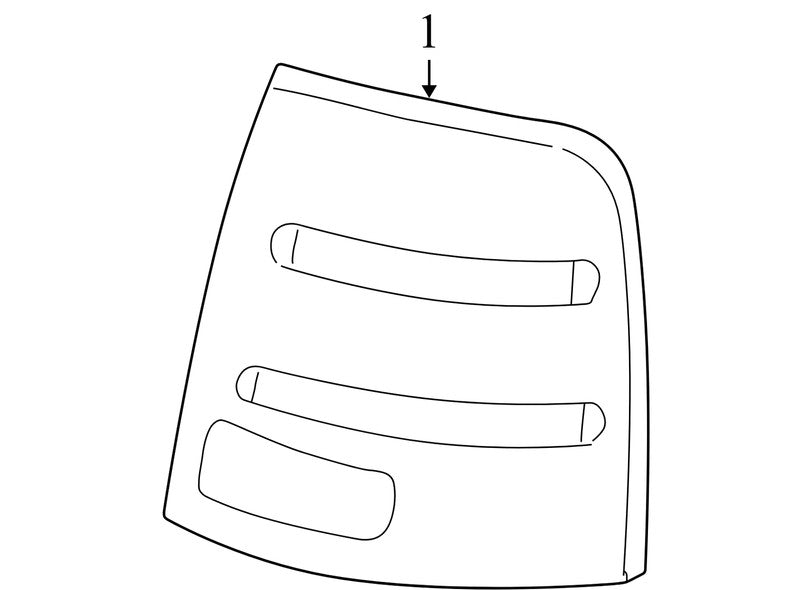 2L1Z13404AB 2003-2006 Ford Expedition Driver FL Tail Light Assembly Used 2L1Z13404AB OEM