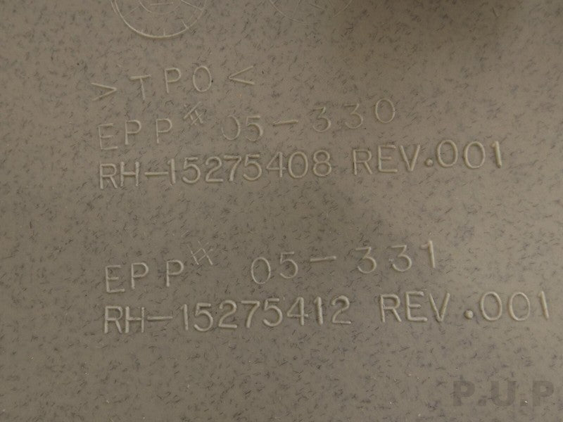 25897144 2005-2010 Chevrolet Cobalt Right Interior C Pillar Quarter Panel Trim 15275414