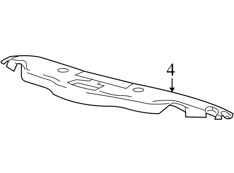 7L3Z19E525A 2004-2008 Ford F-150 FU Radiator Support Air Deflector Used 4L3419E525BA OEM