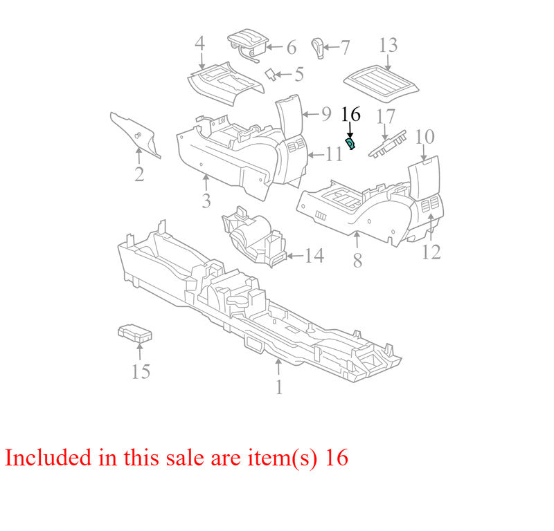 UF25XDVAA 2004-2008 Chrysler Pacifica Rear Climate Control Panel Used OEM 0UB52TRMAC