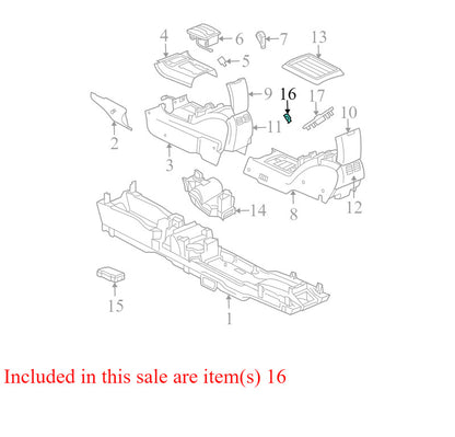 UF25XDVAA 2004-2008 Chrysler Pacifica Rear Climate Control Panel Used OEM 0UB52TRMAC