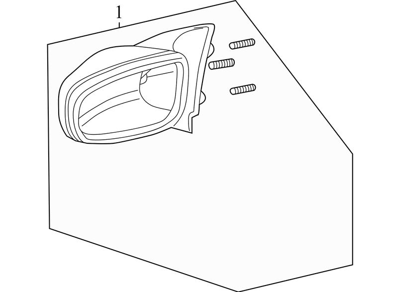 15796389 2004-2008 Pontiac Grand Prix Driver FL Door Mirror Used OEM 15796389 