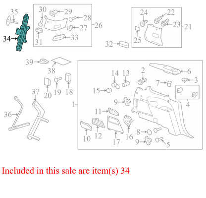 23299198 2008-2016 Buick Enclave Floor Jack Used 23299198 OEM