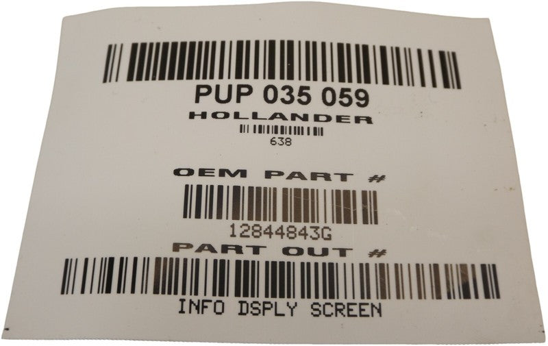 12844843G 2010-2017 Chevrolet Equinox Dash Information Display Screen Unit 12844843G