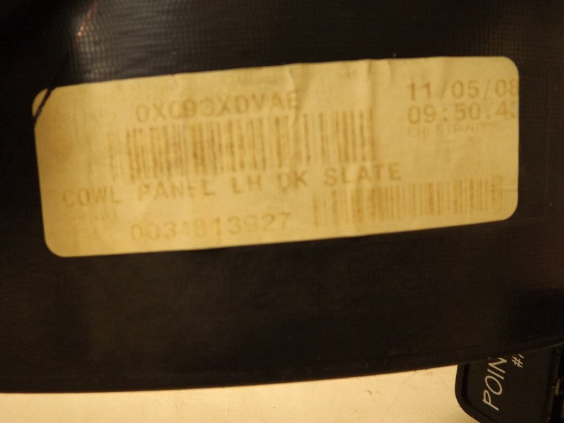 0XQ93TRMAE 2008-2010 Dodge Avenger Driver Left Kick Panel Trim Used 1SL40HL1AD 